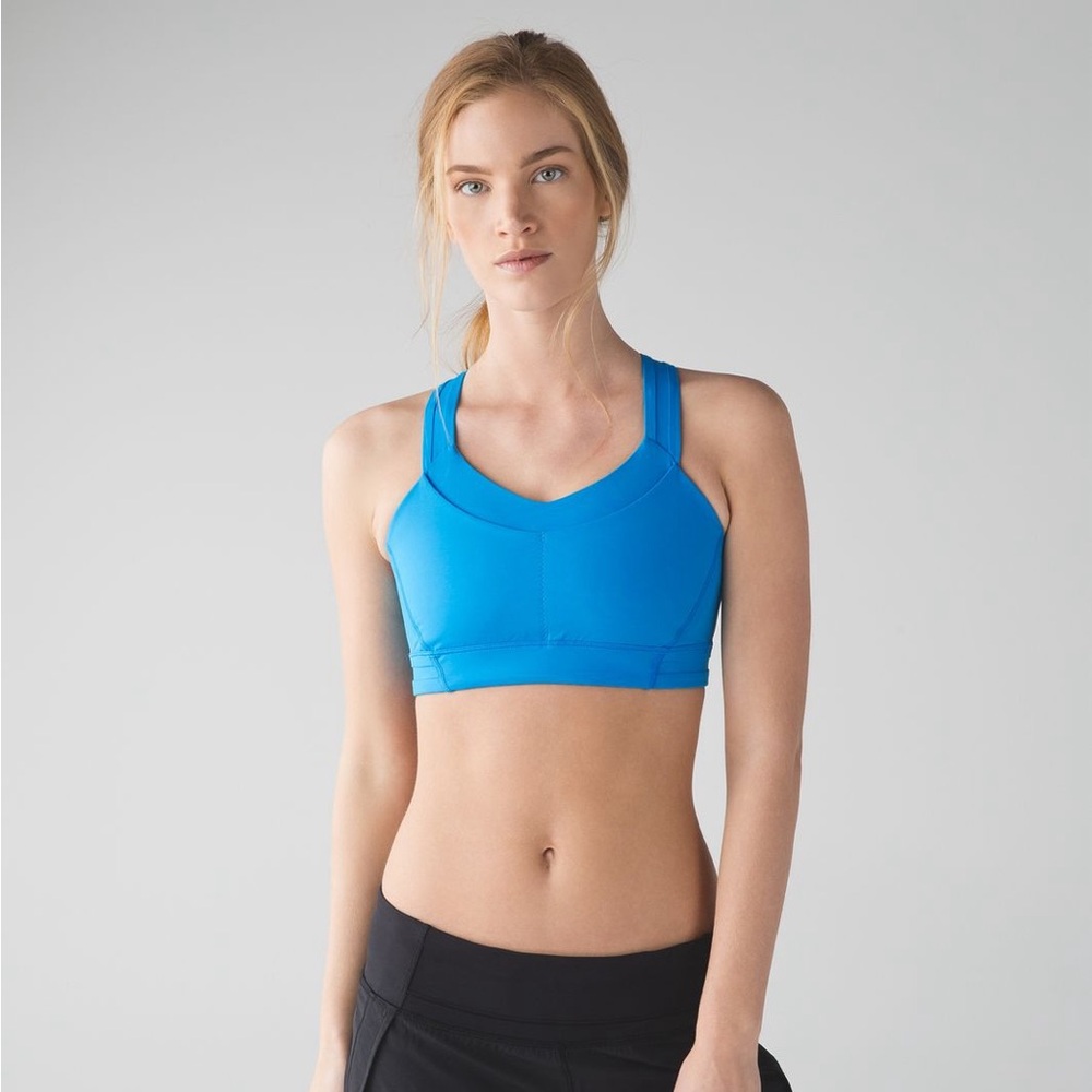 Lululemon Rack Pack Sports Bra in Kayak Blue